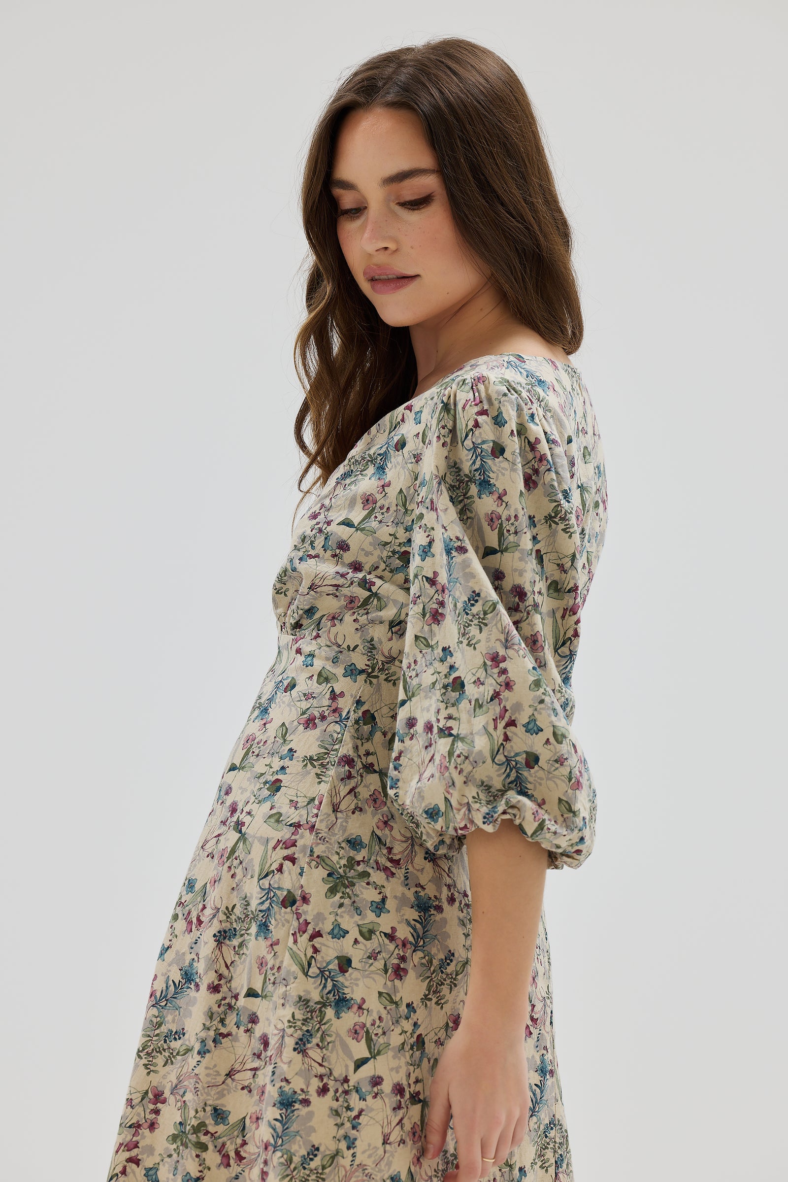 Bubble Sleeve Midi Dress – ELLEE THE LABEL