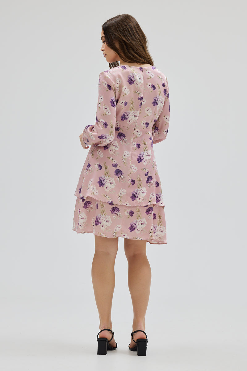 Long Sleeve Double Layer Mini Dress – ELLEE THE LABEL